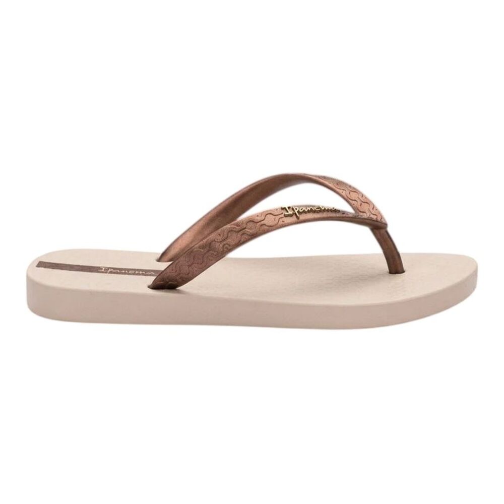 Ipanema Womens/Ladies Anatomical Moulded Footbed Flat Flip Flops / Brown